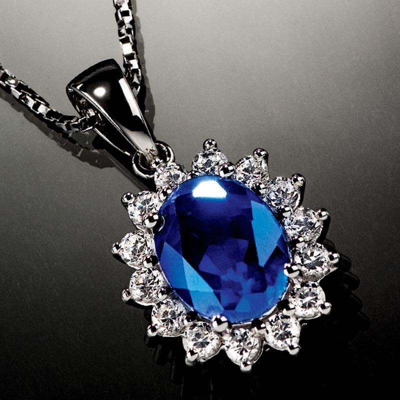 Royal Proposal Scienza® Sapphire Necklace and Earrings